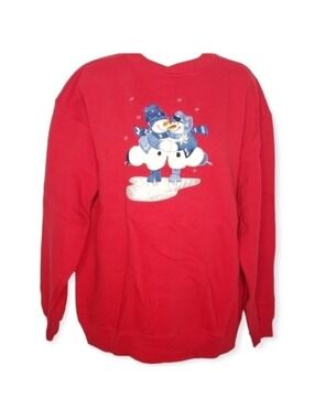 Christmas‎ Sweatshirt Red Great American Lakes & Timbers Size L